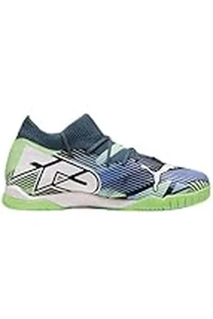 PUMA Future 7 Match IT + Mid Jr, Soccer Shoe, Gray Skies White-Fizzy Apple, 33 EU