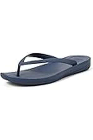 FitFlop Iqushion Ergonomic Flip-Flops, Zapatos de Playa y Piscina Hombre, Azul (Midnight Navy 399), 46 EU