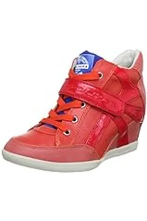QS by s.Oliver Casual, Zapatillas Altas Mujer, Naranja-Orange (Coral Comb 697), 36