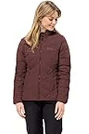 Jack Wolfskin Tundra Down Jkt W Chaqueta de Plumas, Dark Maroon, XS para Mujer