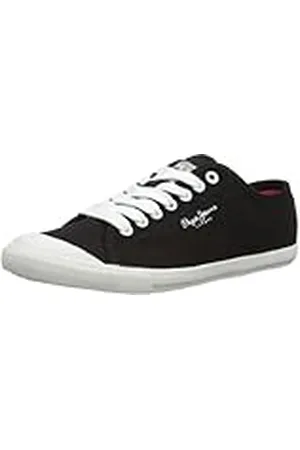 Pepe Jeans London TE-290 E PMS30017 - Zapatillas de Lona para Hombre, Color Negro, Talla 45
