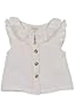 Gocco Blusa Lino CRUDA con Volantes