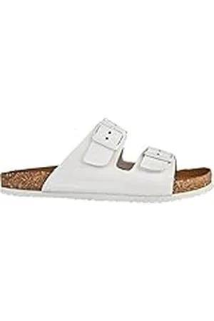 El Naturalista NE50 WARAJI, Sandalias Planas Mujer, White, 36 EU Ancho