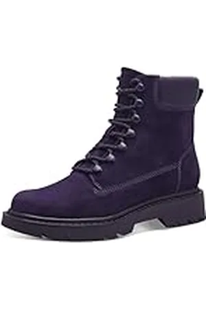 Tamaris Mujer Botines, señora Botas Militares,TOUCHit,Botas,Medias Botas,Botines,Botas de Cordones,Purple,38 EU