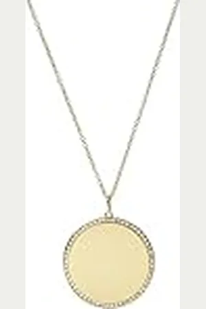 Fossil Collar Para Mujer Vintage Iconic, Longitud: 508mm + 100mm, Ancho: 30mm X 30mm Collar De Acero Inoxidable Dorado, JF03888710