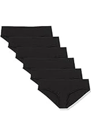 Amazon Ropa Interior Tipo Hípster de Algodón Mujer, Pack de 6, , 36