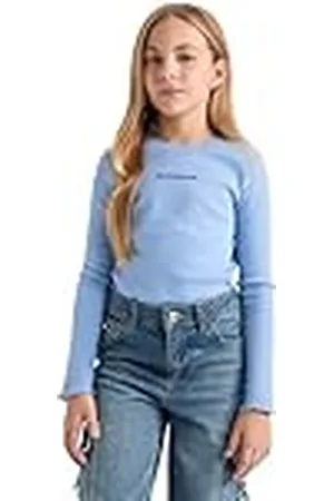 DeFacto Bluse T-Shirt Teenager Langarmshirt Kinder Tshirt Langarm – Stylische Kleidung für Junge Mädchen Camiseta, , 11-12 años para Niñas