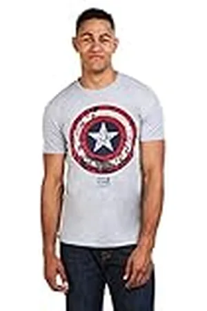 Marvel Captain America Comic Shield Camiseta, , M para Hombre