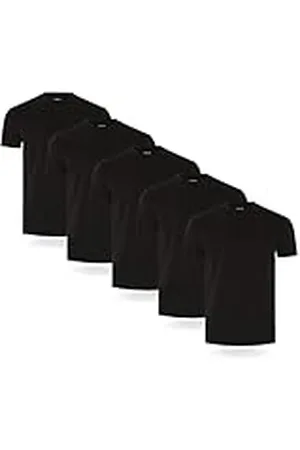 FM London Camiseta paquete de 3/5 para hombre - Camisetas de peso premium con diseño ligeramente ajustado, , M