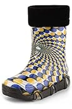 Ladeheid Botas de Agua Zapatos de Seguridad Calzado Unisex Niños Niñas Swk2021 (Patrón-52, 25/26 EU)