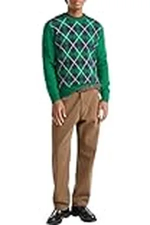 Benetton Camiseta G/C M/L 103 Mk1088 Suéter, , Hombre