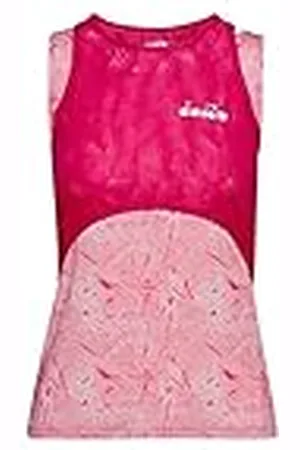 Diadora R. Fit Tank-Top Damen-Rosa, Pink, Ropa de Abrigo, C7832 Scratch Pearl V-Helado de Fresa, EU XS-US XXS