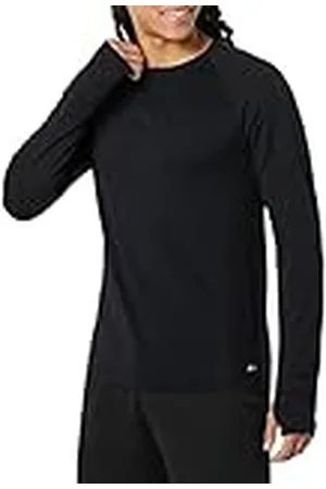 Amazon Camiseta Deportiva sin Costuras de Manga Larga Hombre, , S