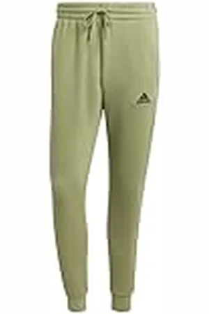 adidas Hombre Essentials Fleece 3-Stripes Tapered Cuff Pants, , S Tall