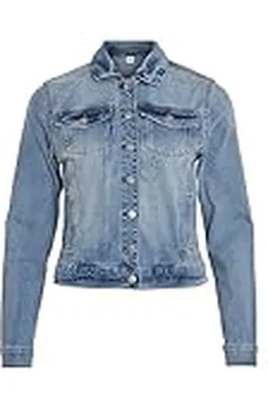 VILA Bestseller A/S Vishow New L/S Denim Chaqueta/Su-Noos Vaquera, , XL para Mujer