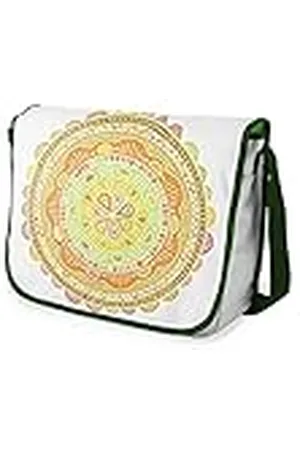 Bonamaison – Bolsas de Mensajero con Pulsera de Color Caqui para Estudiantes, Mochilas Escolares para niñas y niños, 29 x 36 cm