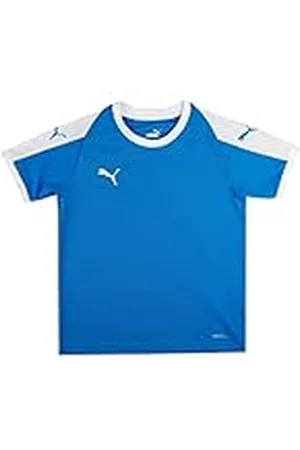 PUMA Liga Jersey Jr T-Shirt, Unisex niños, Electric Blue Lemonade-White, 140
