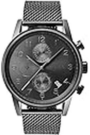 HUGO BOSS Reloj Cronógrafo de Cuarzo para Hombre de 44mm Colección Navigator con Esfera , Pulsera de Malla de Acero Inoxidable , Función de Fecha, Resistencia al Agua 5ATM - 1513674