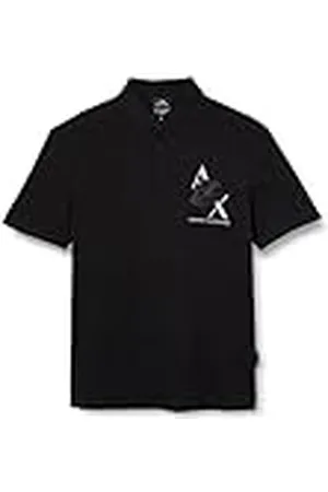 Armani Exchange Logotipo de águila Impresa, Ajuste Regular Polo, , XS para Hombre