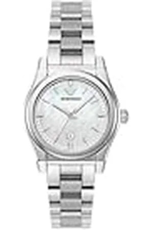 Emporio Armani Reloj Análogico-Digital para Mujer de Automático con Correa en Poliéster AR11557