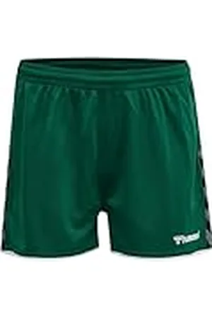 Hummel Hmlauthentic-Pantalones Cortos para Mujer, Evergreen, Extra-Large