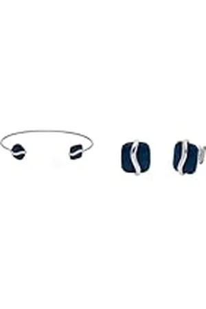 Skagen Pulsera y Pendientes Mujer Sofie Sea Glass, Acero Inoxidable Plata, Set