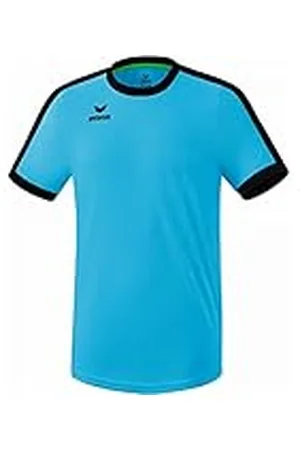 Erima Maglietta unisex per bambini Retro Star, Unisex - Bambini, T-shirt, 3132129, curacao / Nero, 128