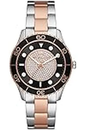 Michael Kors Reloj Cuarzo Mujer 40.00mm con dial Analógico Multicolor y Correa de Pulsera de Metal Bicolor MK6960