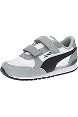 PUMA St Runner V3 NL V Inf, Zapatillas Unisex bebé, White Black-Cool Mid Gray, 23 EU