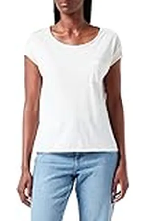 Marc O’ Polo Marc OߴPolo Denim Mujer Camiseta de algodón orgánico Relaxed fit, (Scandinavian White), S