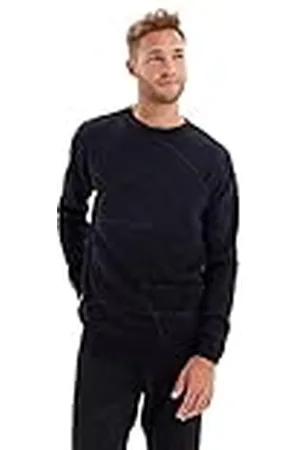 Trendyol Suéter Ajustado con Cuello Redondo y patrón geométrico Sudadera, , M para Hombre
