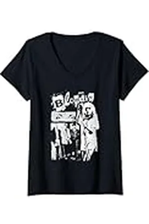 Blond Amsterdam Mujer Punk Zine Collage Vintage Band Camiseta Cuello V