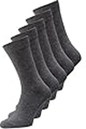JACK & JONES Jacjens Sock 5 Pack Noos Calcetines, Hombre, Gris Dark Grey Melange, Talla única