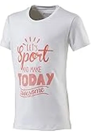 energetics Camiseta Gandalfa 3 para niña, Niñas, Camiseta, 285955, Blanco y Rojo., 152