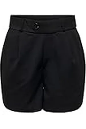 ONLY Shorts de Mujer Cintura Alta Bermudas Detalle de botón cómodo Elegante Pantalones de Verano., Color: , Talla:XS