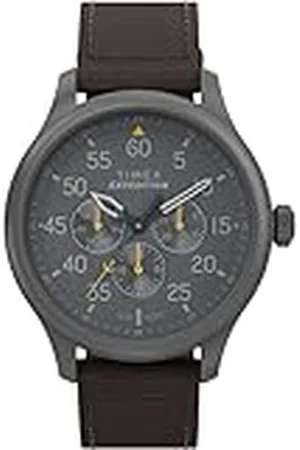 Timex Expedition Field - Reloj para hombre de 43 mm, pulsera , esfera negra, caja en gris plomo TW4B30900