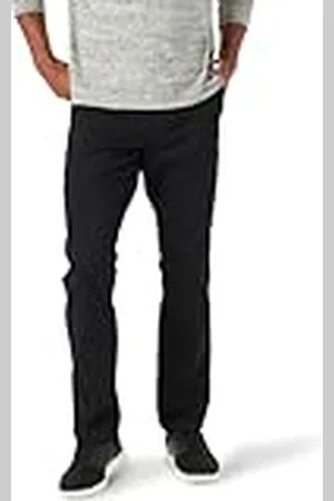 Lee Extreme Motion Pantalón cónico Relajado con Frente Plano Informales, , 34W x 32L para Hombre