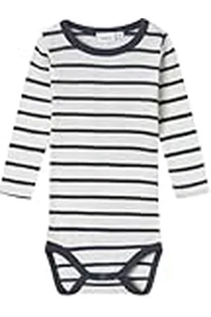 NAME IT NBMWANG Wool Needle LS Body Noos Manga Larga, , 80 Niños Bebes