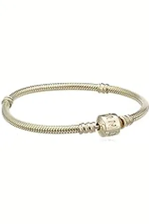 PANDORA Icons Pulsera dorada, cierre en P, 17