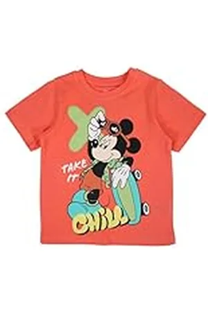 Disney Camiseta de Manga Corta niño Mickey T-Shirt, , 4 años Unisex Kids