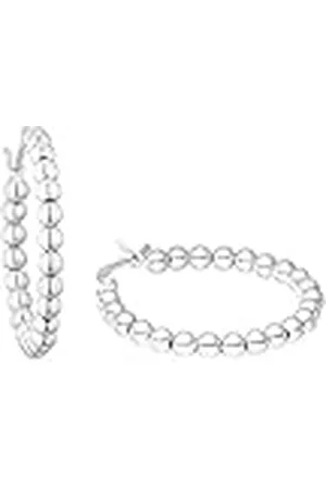 Amor Creoles Pendientes de de ley 925 para mujer, 2,7 cm, plateados, se entregan en estuche de regalo