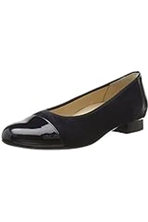 Hassia Fermo, Ancho G, Bailarinas con Punta Cerrada, Azul (Ocean 3000), 35.5 EU