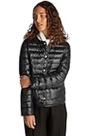 Tommy Hilfiger Cazadora acolchada Mujer Modern Short con botones, Negro (Black), 3XL