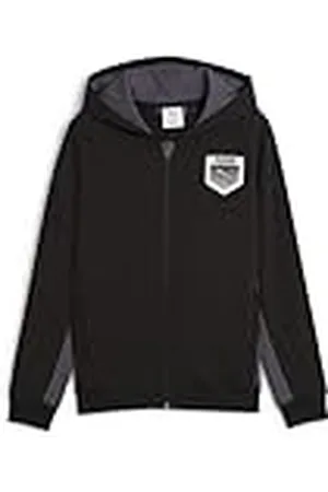PUMA Active Sports Graphic Hoodie Full-Zip TR B, Giacche di sudore Niños, Black, 116