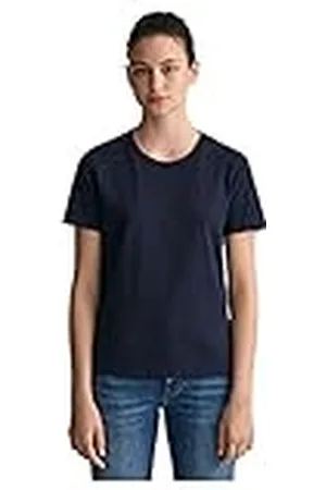 GANT Reg Tonal Shield SS T-Shirt Camiseta, , XXS para Mujer