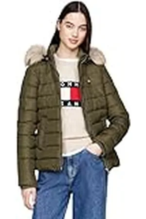 Tommy Hilfiger Cazadora Acolchada Mujer Basic Hooded Down Jacket con Capucha, , XL
