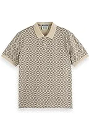 Scotch&Soda Polo de Corte Regular Mini All Over Print, , XL para Hombre