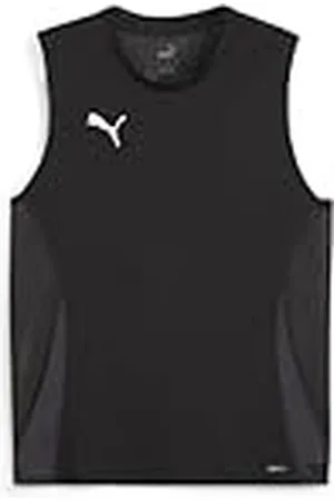 PUMA TeamGOAL Sleeveless Jersey Camiseta de fútbol, Hombre, Black White-Flat Dark Gray, XL
