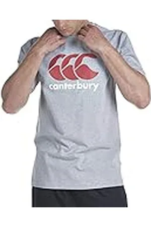 Canterbury CCC Logo Camiseta, Hombre, Gris Marga Clásico/Rojo/Blanco, 2XL