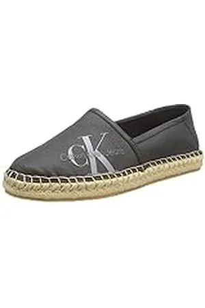 Calvin Klein Jeans Mujer Alpargatas Espadrilles Calzado de tela, Gris (Black/Lavender Aura), 37 EU